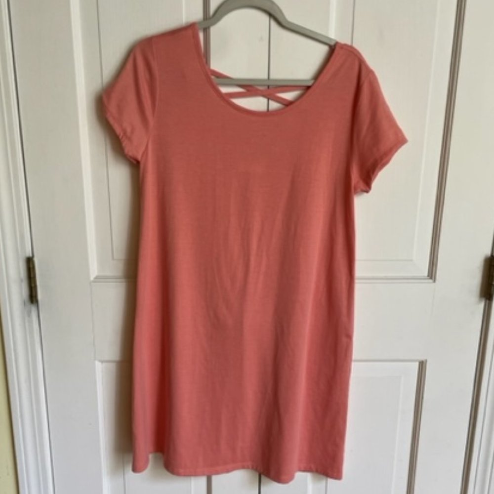 Peach Colored T Shirt Dress
